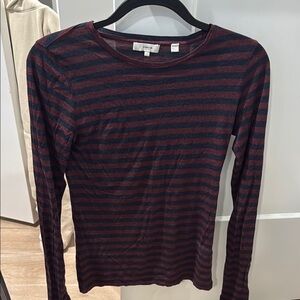 Vince Women's Striped Long Sleeve Top